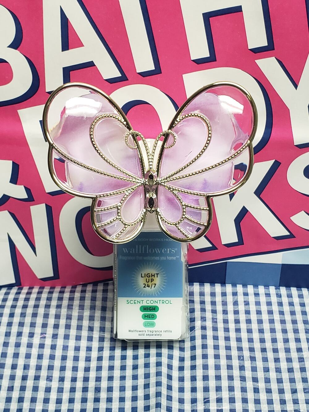 BBW Fanciful Butterfly Wallflowers Scent Control Nightlight Fragrance Plug In